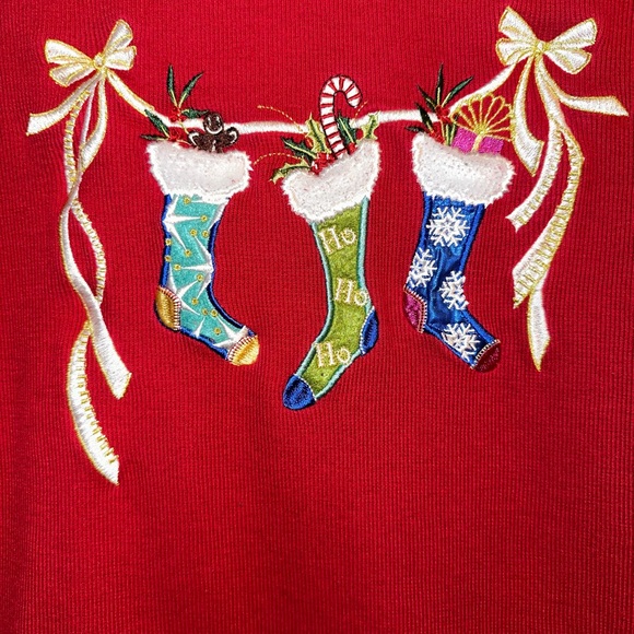 ❤️Stocking Sweatshirt Size Medium - Picture 2 of 7